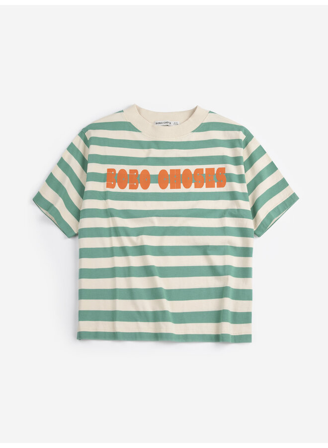 Bobo Choses modern striped t-shirt - Offwhite