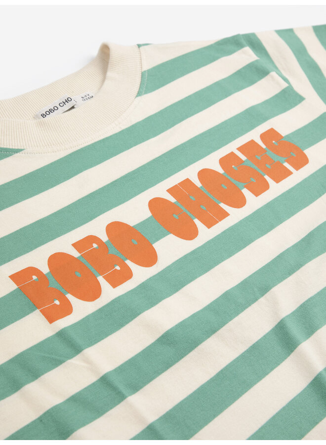 Bobo Choses modern striped t-shirt - Offwhite