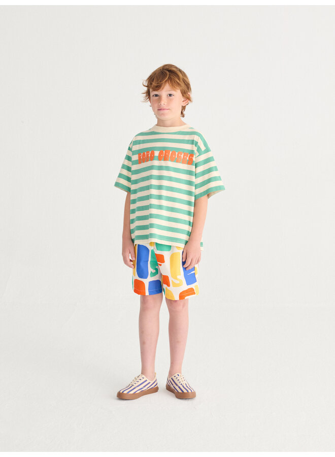 Bobo Choses modern striped t-shirt - Offwhite