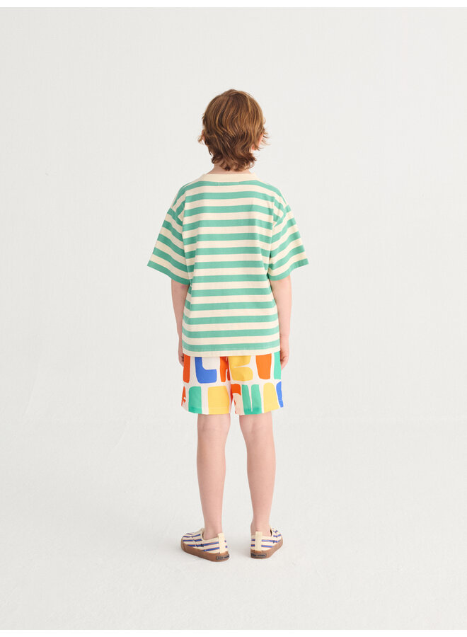 Bobo Choses modern striped t-shirt - Offwhite