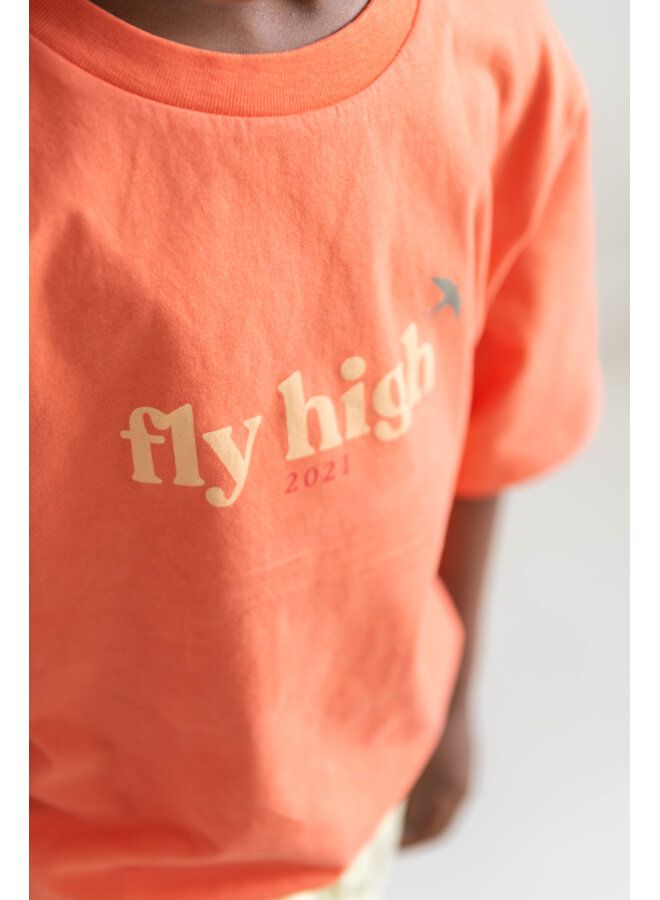 Jenest - Mase t-shirt - Coral orange