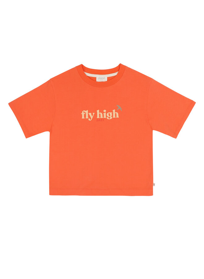 Jenest - Mase t-shirt - Coral orange