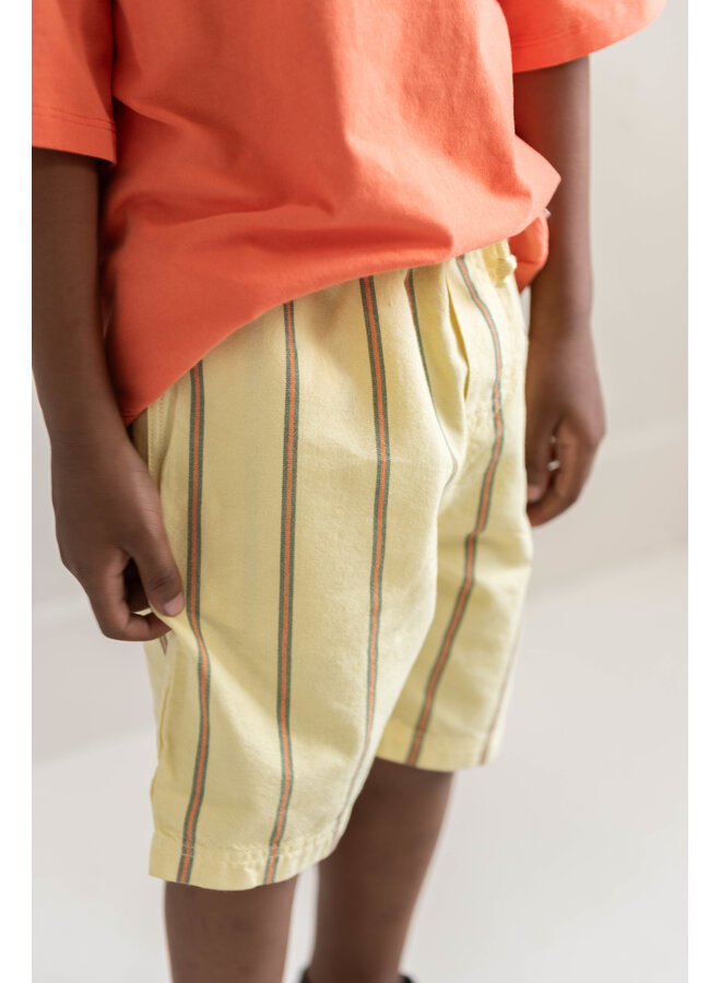 Jenest - Knox shorts - Soft yellow stripe