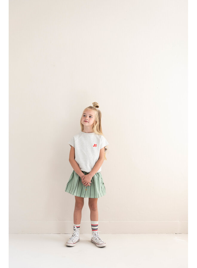 Jenest - Sasha skirt - Sage green stripe