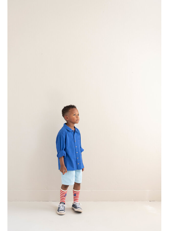 Jenest - J stripe socks - Offwhite red