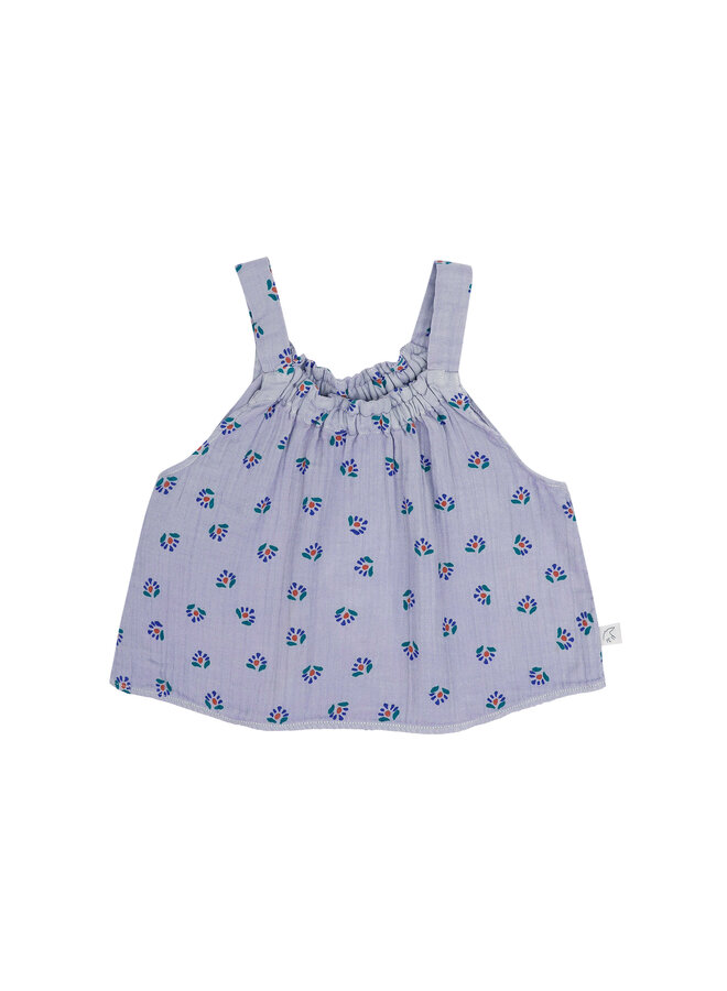 Jenest - Maddy cropped top - Flower aop lavender purple