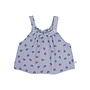 Jenest - Maddy cropped top - Flower aop lavender purple