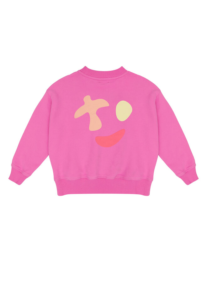 Jenest - Happy bird sweater - Fuchsia pink