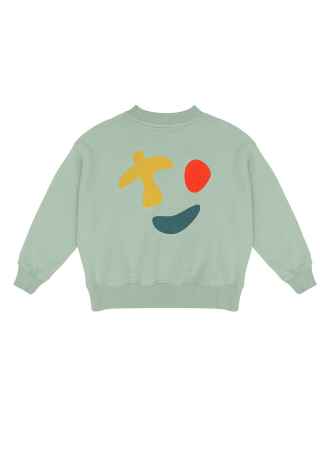 Jenest - Happy bird sweater - Sage green