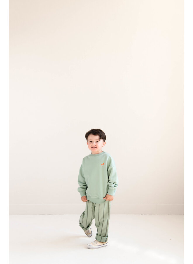 Jenest - Happy bird sweater - Sage green