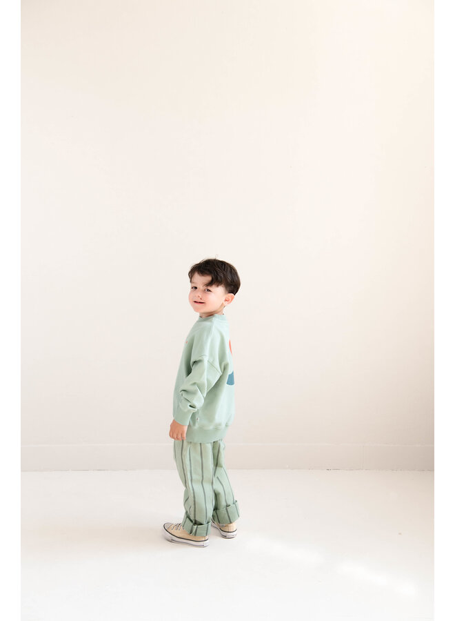 Jenest - Happy bird sweater - Sage green