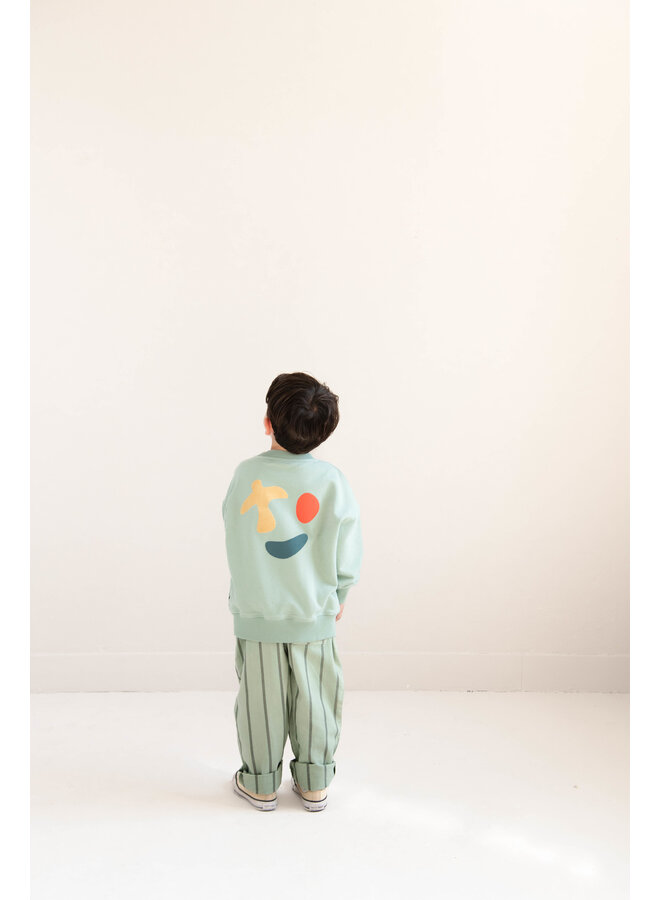 Jenest - Happy bird sweater - Sage green