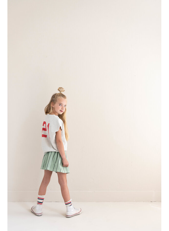 Jenest - Joey sleeveless sweater - Grey melange