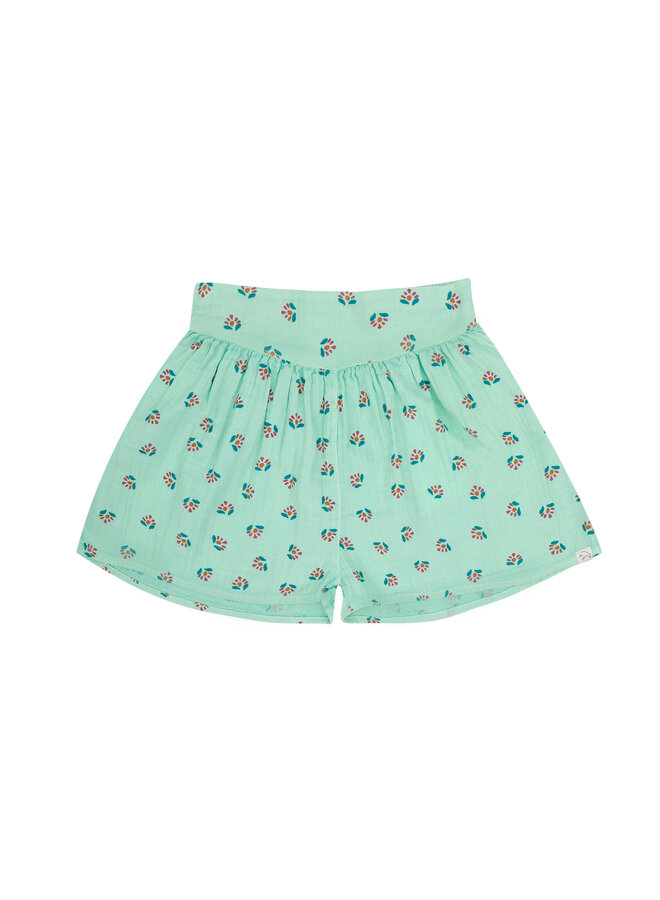 Summer shorts - Flower aop fresh green