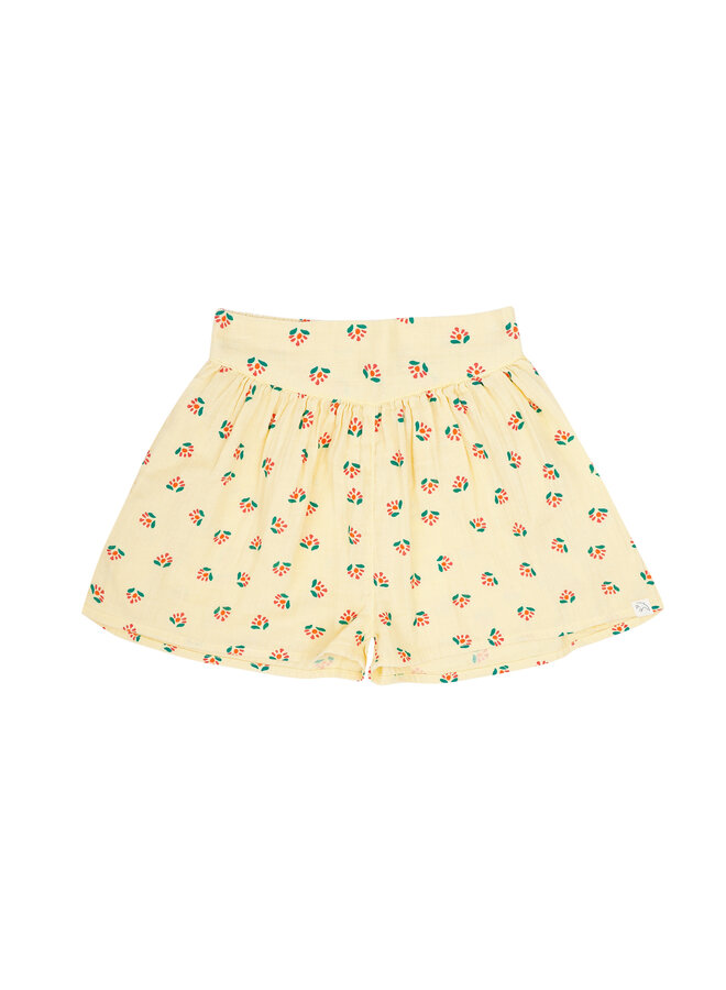 Summer shorts - Flower aop soft yellow