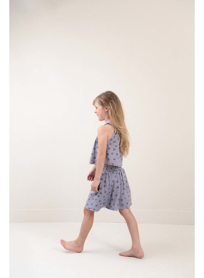 Jenest - Ellie skirt - Flower aop lavender purple