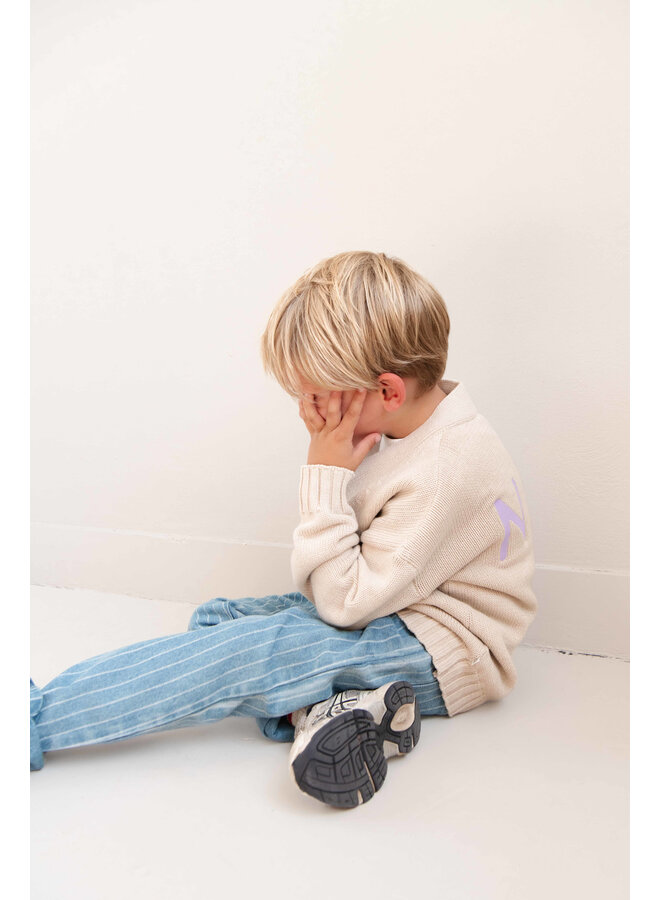 Jenest - Unisex stripe pants - Indigo stripe