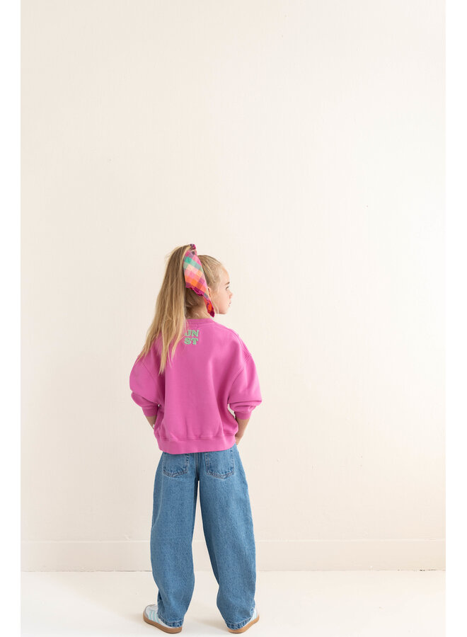 Jenest - Balloon denim pants - Medium wash