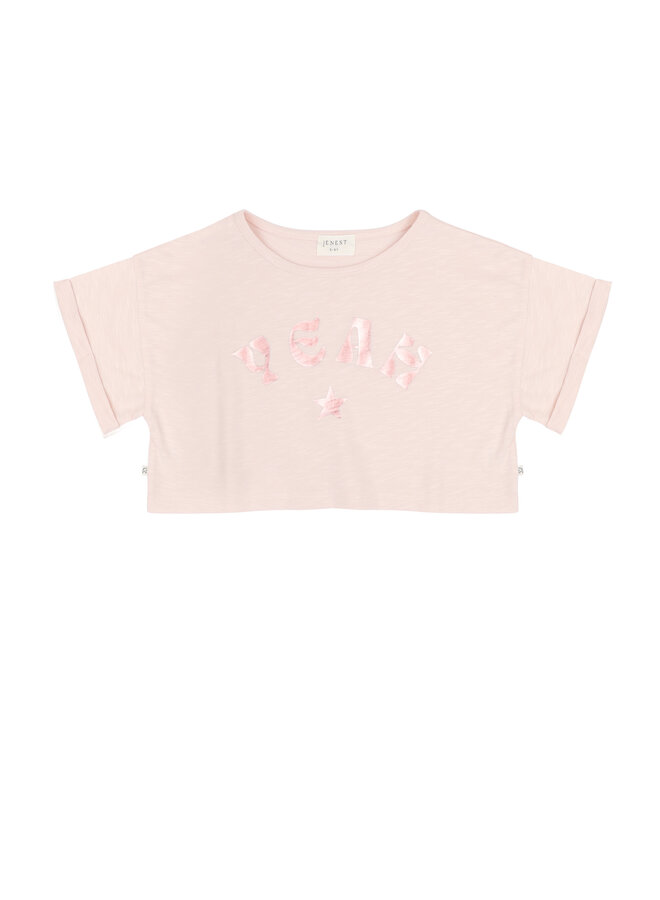 Jenest - Lizzy cropped t-shirt - Blossom rose