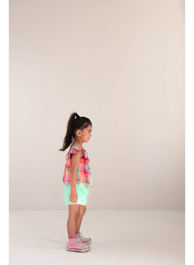 Jenest - Didi top - Fuchsia multi check