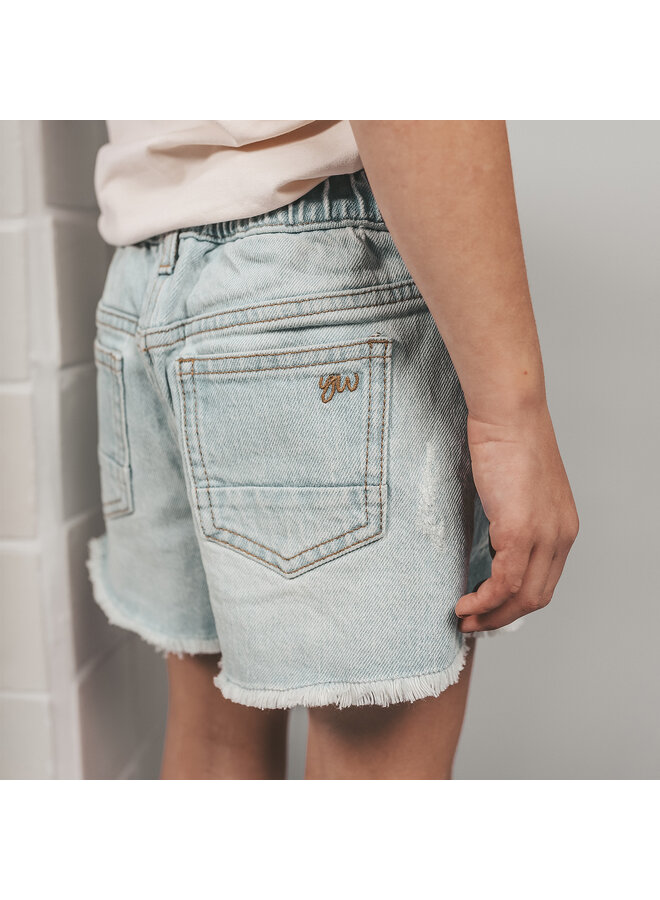 Your Wishes - Denim shorts - Pale blue