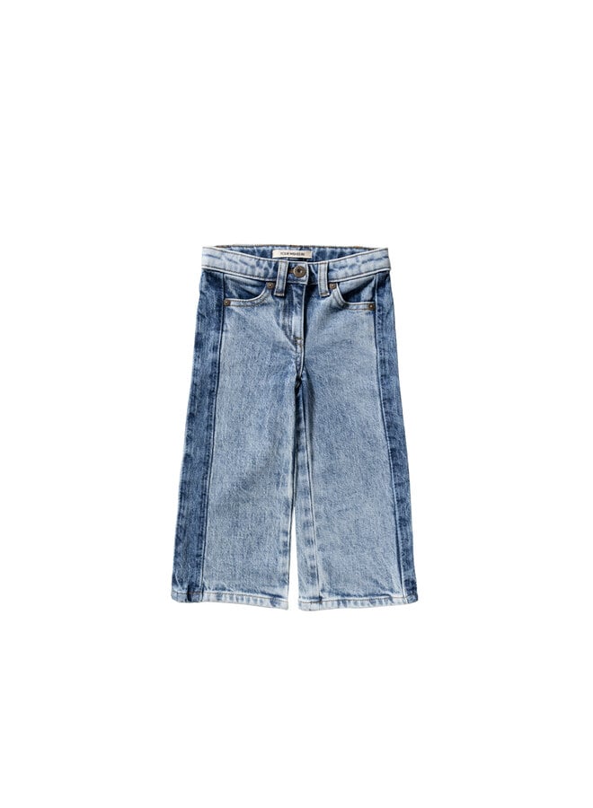 Your Wishes - Panel wide leg jeans - Sky blue