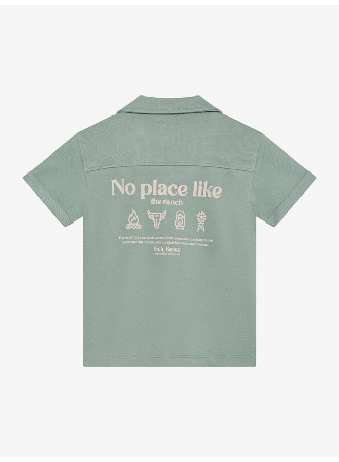 Daily7 - T-shirt fancy polo - Green milieu