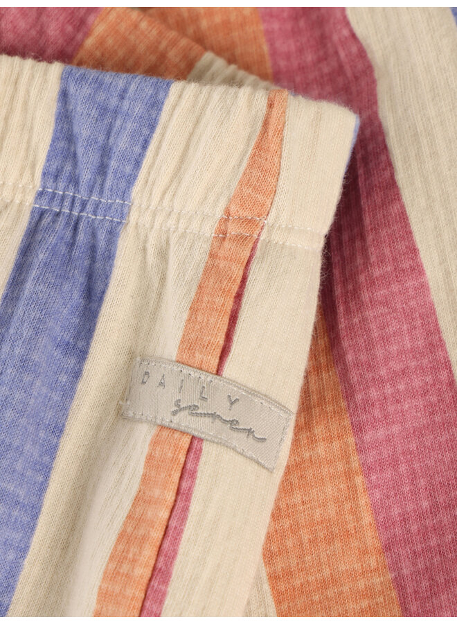 Daily7 - Flared legging striped - Heather rose