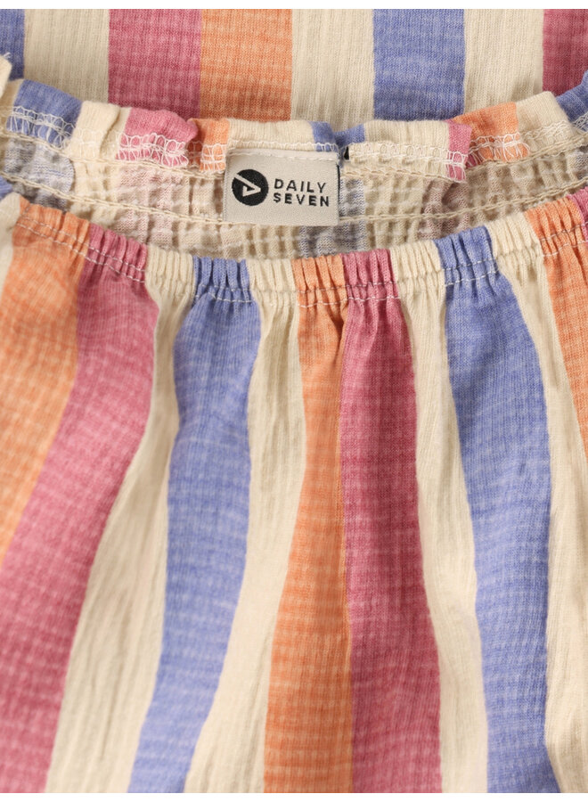 Daily7 - Dress striped - Heather rose