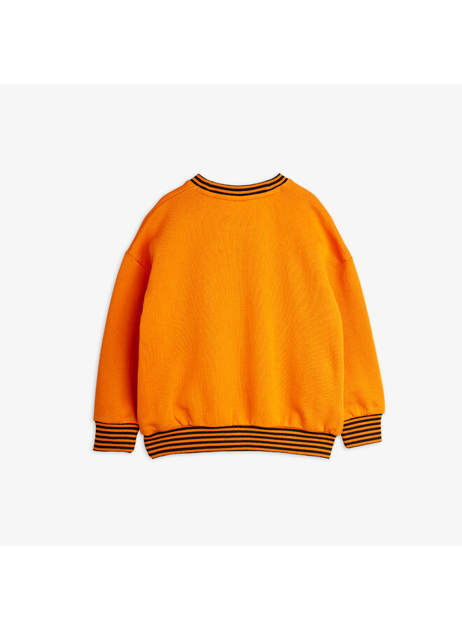 Mini Rodini - Football chenille sweatshirt - Orange