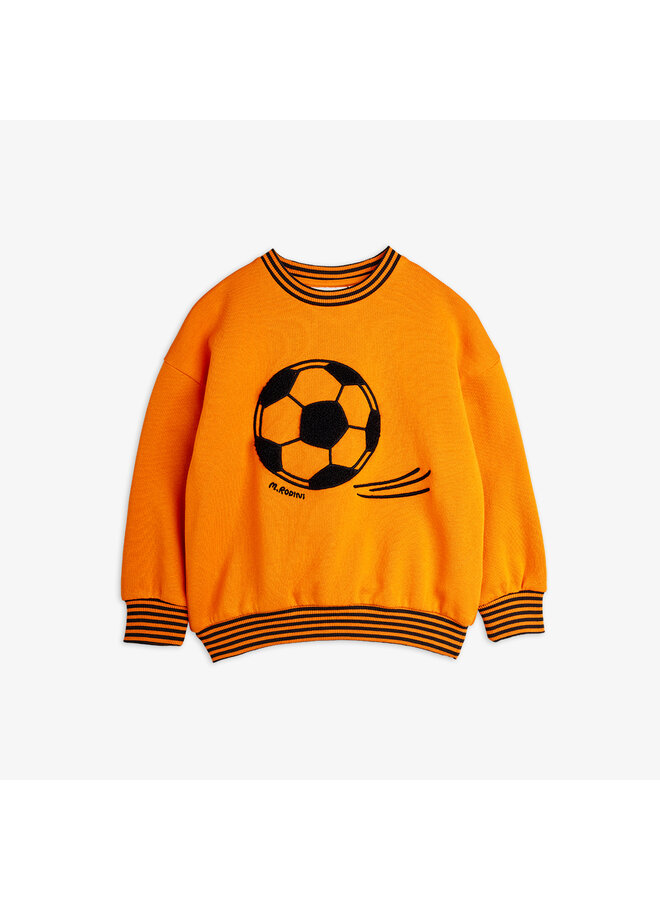 Mini Rodini - Football chenille sweatshirt - Orange