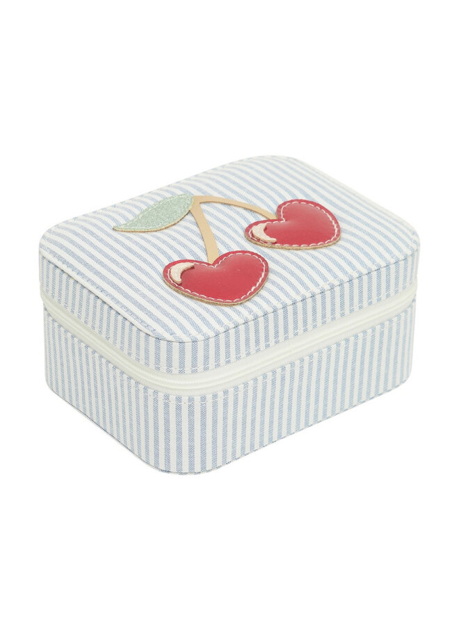 Cherry jewellery box - Blue