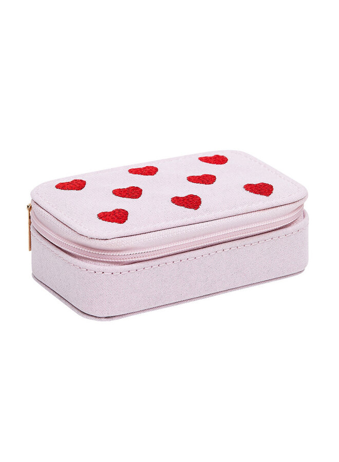 Mimi & Lula - Heart mini jewellery box - Pink multi