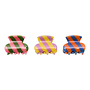 Mimi & Lula - Striped mini claw clips - Bright multi