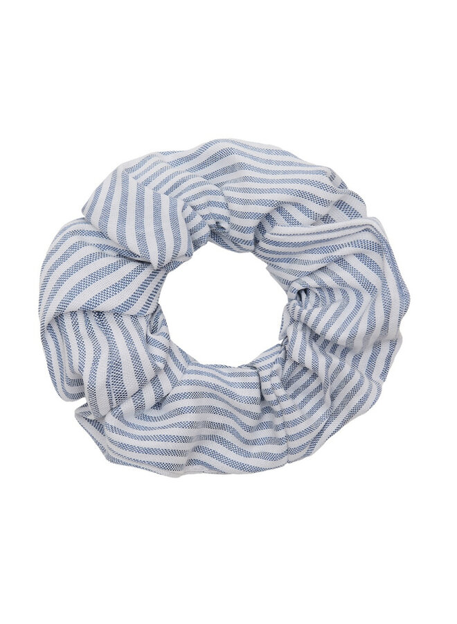 Mimi & Lula - Striped oversize scrunchie - Blue