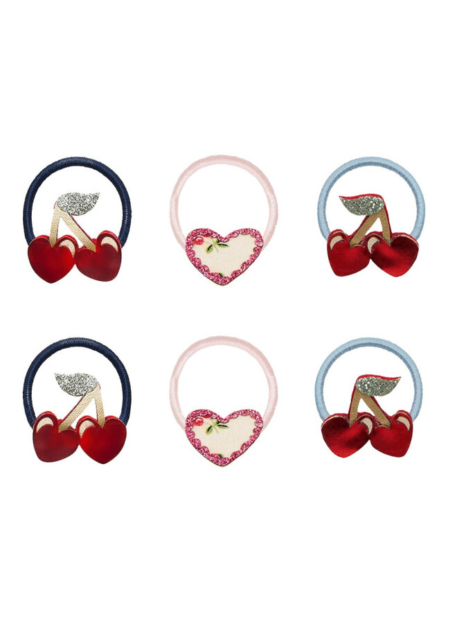 Mimi & Lula - Red cherries mini ponies - Red