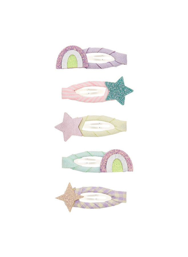 Mimi & Lula - Rainbow and star mini clic clacs - Multi