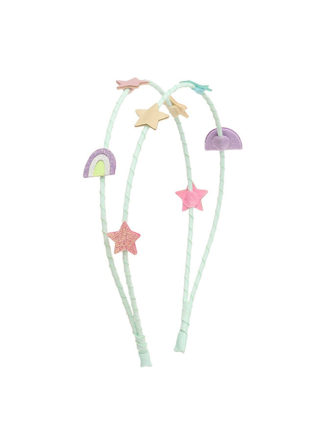 Rainbow and star double alice - Turquoise