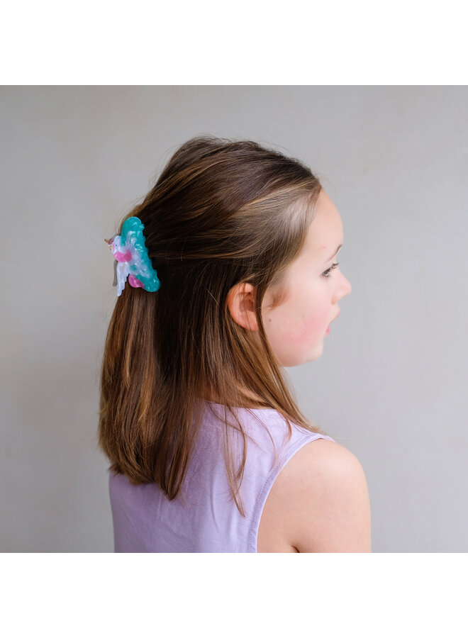 Mimi & Lula - Unicorn acetate claw clip - Turquoise