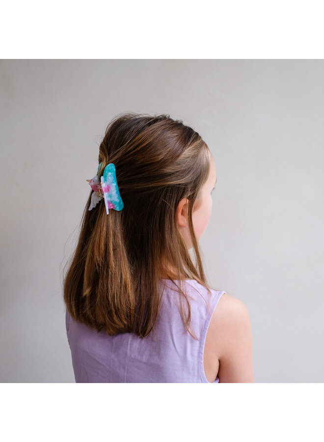 Mimi & Lula - Unicorn acetate claw clip - Turquoise