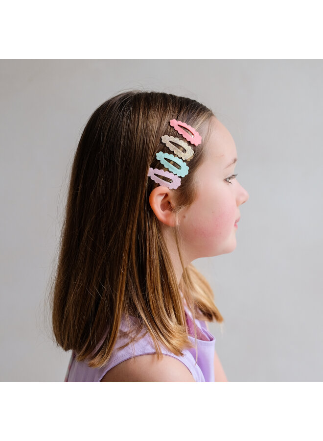 Mimi & Lula - Scalloped edge mini clic clacs flowers - Multi