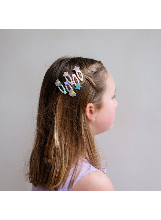 Mimi & Lula - Rainbow and star mini clic clacs - Multi