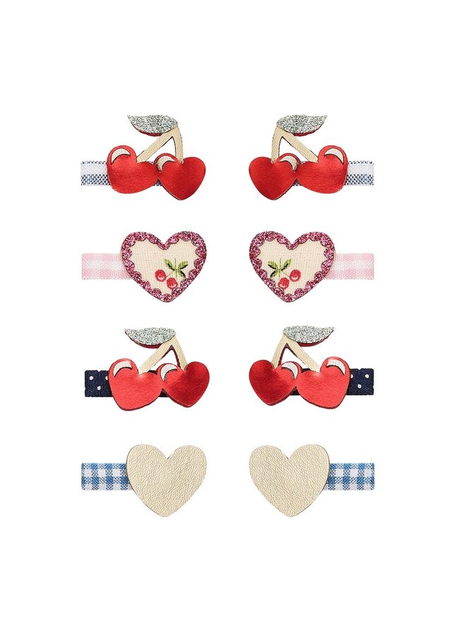 Mimi & Lula - Red cherries mini clips - Red