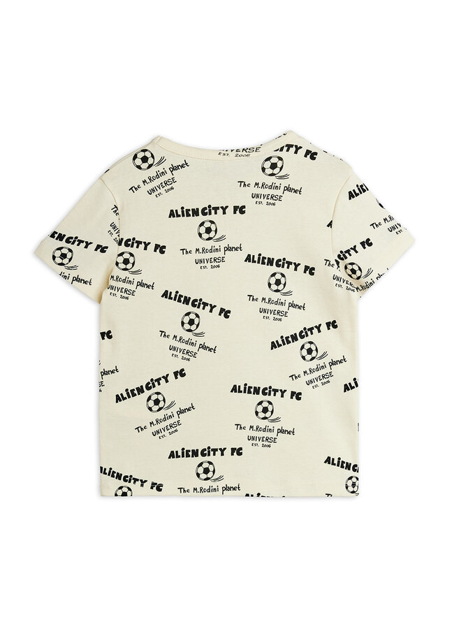 Mini Rodini - Alien City FC aop ss tee - White