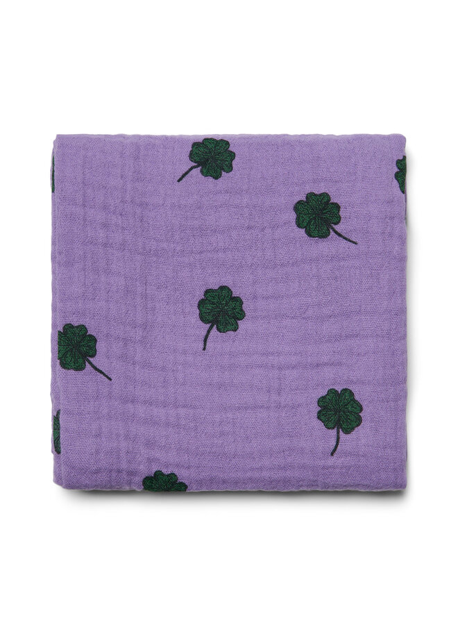 Studio Noos - Swaddle print medium - Purple clover