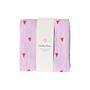Studio Noos - Swaddle print large - Purple hearts