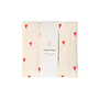 Studio Noos - Swaddle print large - Beige hearts