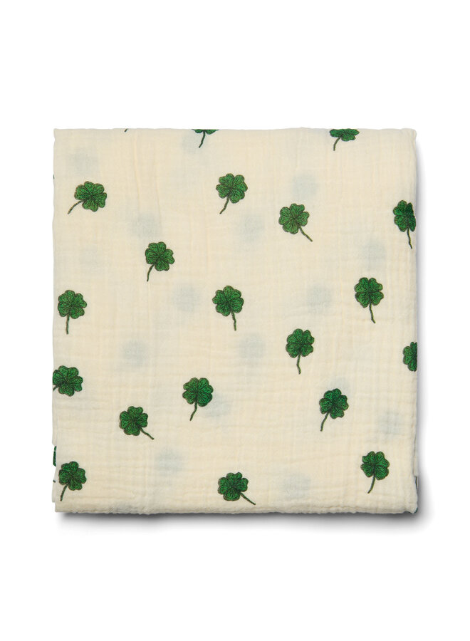 Studio Noos - Swaddle print large - White clover