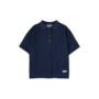 Leslie x Baje Studio - Milo shortsleeve polo - Blue dark