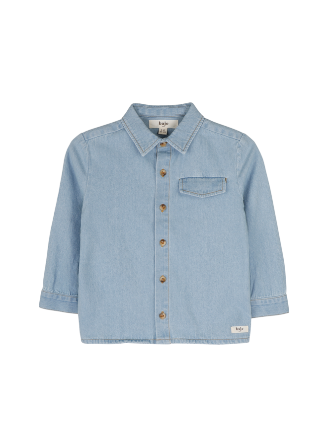 Leslie x Baje Studio - Mazar blouse longsleeve - Blue denim